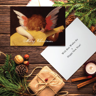 Musical Angel Merry Christmas Holiday Card