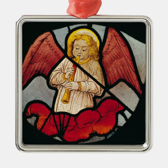 Musical Angel Metal Ornament (Front)