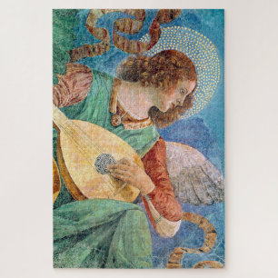 Musical angel playing guitar jigsaw puzzle