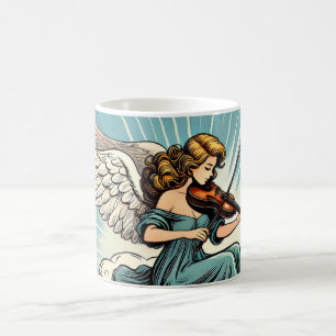 Musical Angel with violin Coffee Mug
