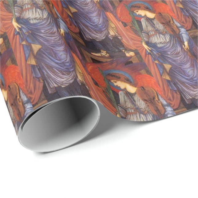 Musical Angel.  Wrapping Paper (Roll Corner)