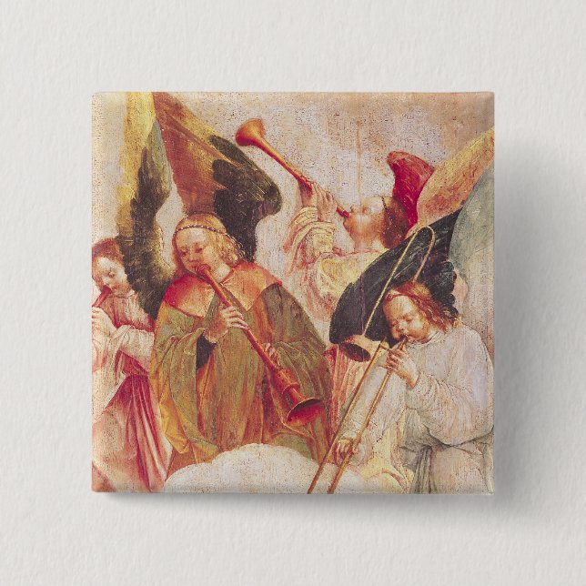 Musical Angels 15 Cm Square Badge (Front)