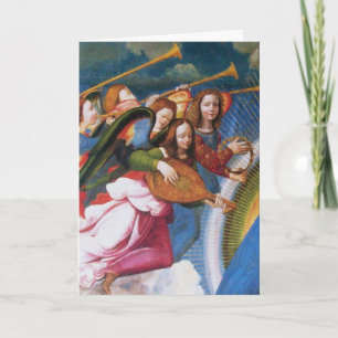 MUSICAL ANGELS FROM THE CORONATION OF THE VIRGIN HOLIDAY CARD