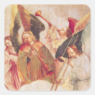 Musical Angels Square Sticker