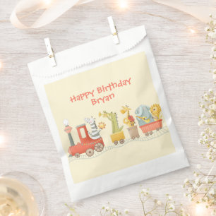 Musical Animal Train Birthday Favour Bag