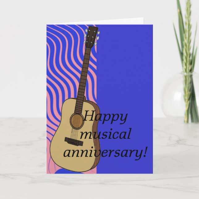 Musical anniversary card (Front)