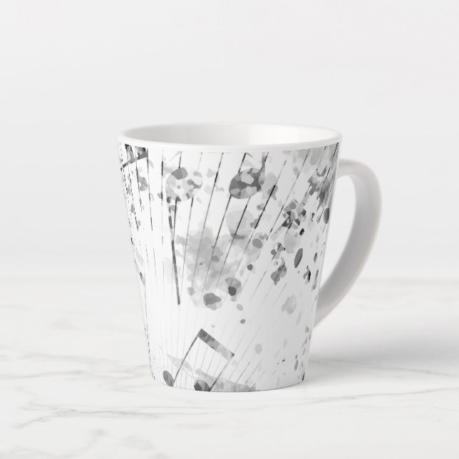Musical Atmosphere 1 Latte Mug (Right Angle)