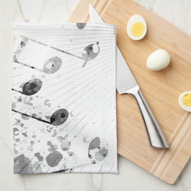 Musical Atmosphere 1 Tea Towel (Quarter Fold)