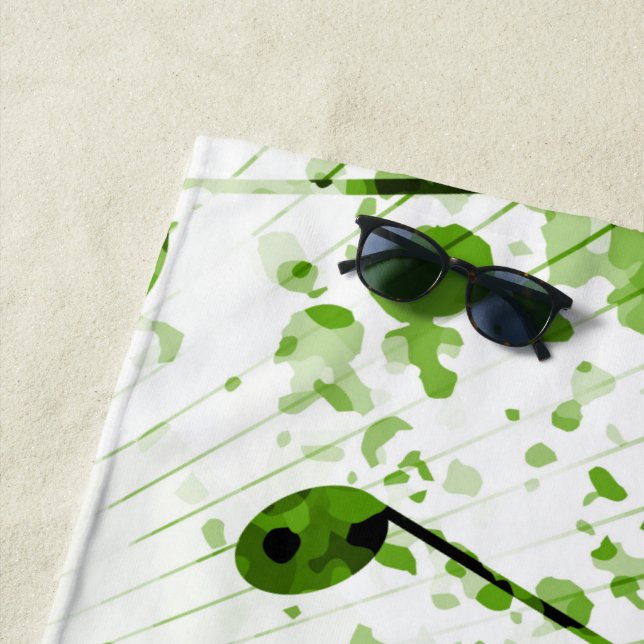 Musical Atmosphere 7 Beach Towel (In Situ)