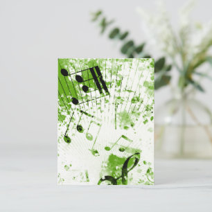 Musical Atmosphere 7 Holiday Postcard