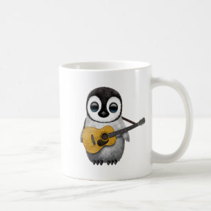 Musical Baby Penguin Playing Guitar Coffee Mug