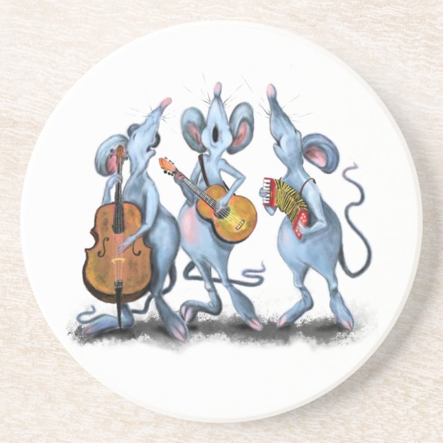 Musical Band Mouse Coaster (Front)