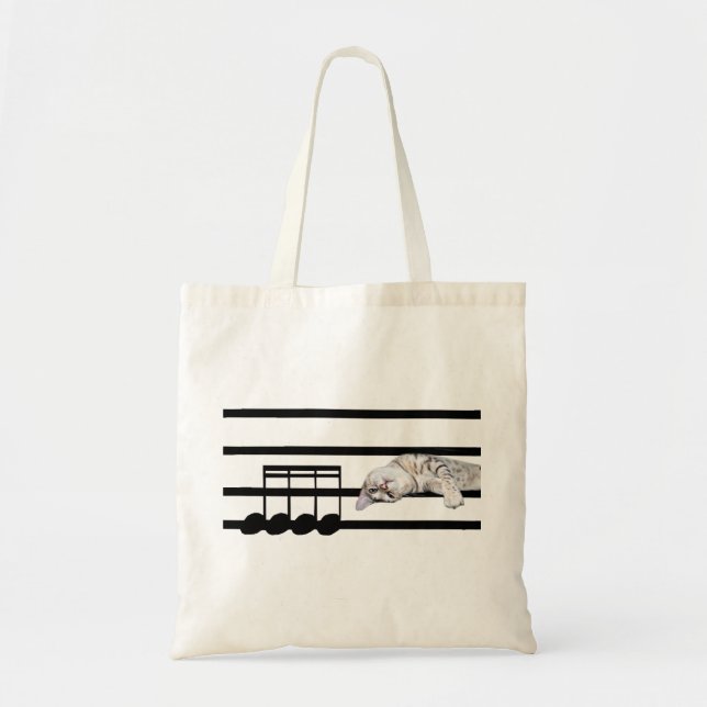 Musical Bengal cat Tote Bag (Front)