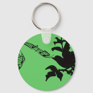 Musical Bird Change Colours Key Ring