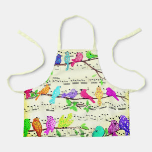 Musical Birds Apron