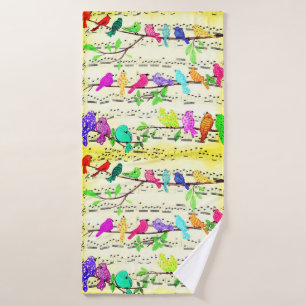 Musical Birds Bath Towel Set