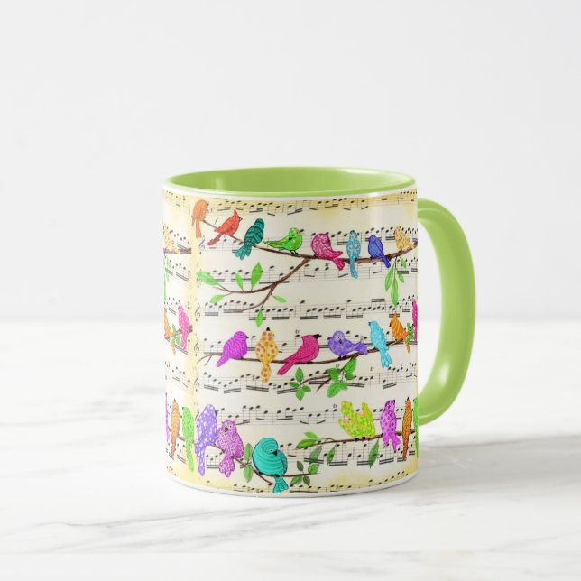Musical Birds Mug (Front Right)
