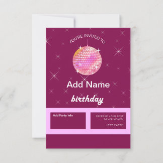 Musical Birthday Invitation