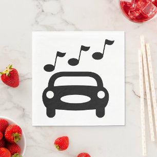 Musical Car Napkin