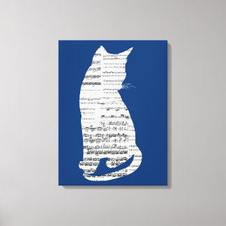 Musical Cat Canvas Print
