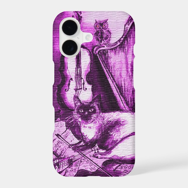 MUSICAL CAT ,Purple Violet and White (Back)