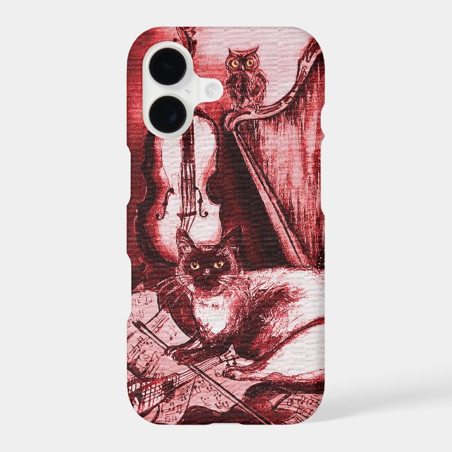 MUSICAL CAT ,Red and White (Back)