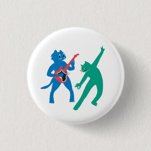Musical Cats 3 Cm Round Badge