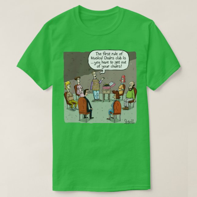 Musical Chairs Club T-Shirt (Design Front)
