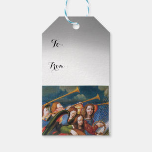 MUSICAL CHRISTMAS ANGELS GIFT TAGS