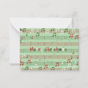 Musical Christmas gift tag Card