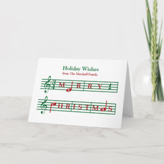 Musical Christmas Holiday Card