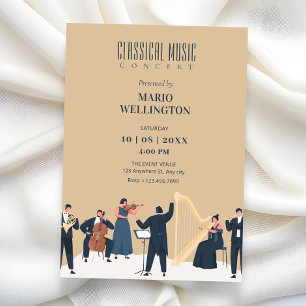 Musical Classic concert Invitation