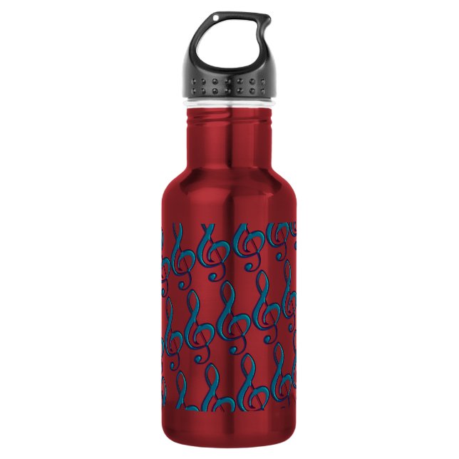 musical clave note 532 ml water bottle (Front)