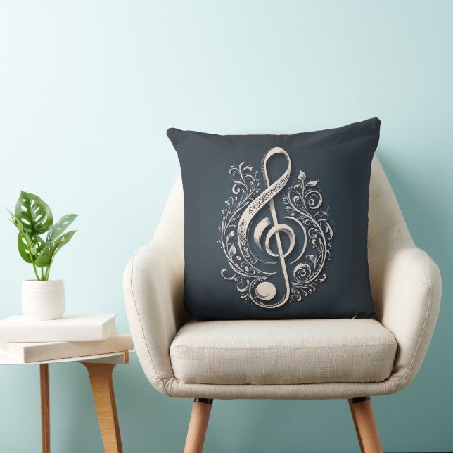 Musical Clef Note Cushion (Chair)
