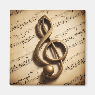 Musical Clef Note Magnet
