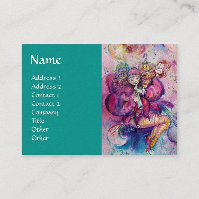 MUSICAL CLOWN BUSINESS CARD (Front)