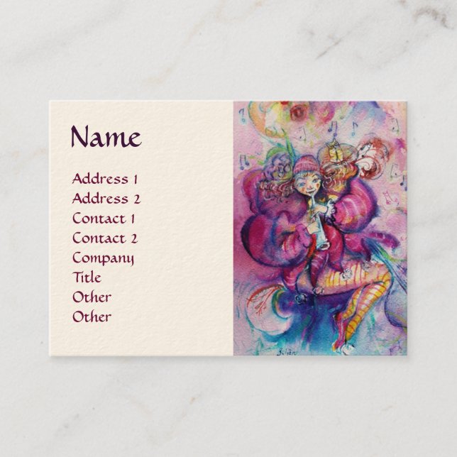 MUSICAL CLOWN BUSINESS CARD (Front)