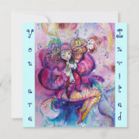 MUSICAL CLOWN ,pink blue