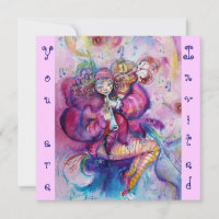 MUSICAL CLOWN ,pink blue