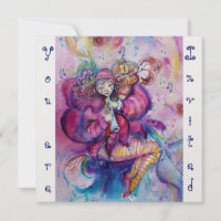 MUSICAL CLOWN ,pink blue ,white ice metallic