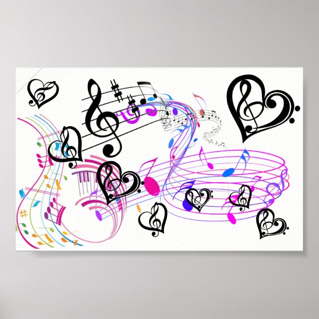 Musical Colours & Notes on Value Poster (Front)