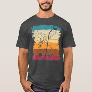 Musical Composer Music Notes Musician Retro Clef T-Shirt