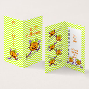 Musical Dancing Halloween Pumpkin Classroom Cards