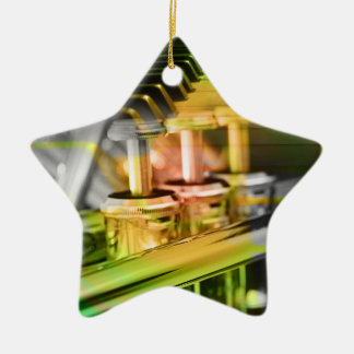 Musical Duet Green Ceramic Tree Decoration