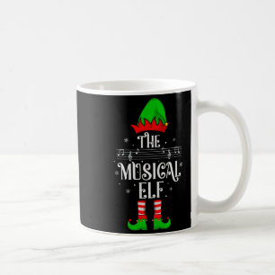 Musical Elf Xmas Christmas Matching Family Elf Squ Coffee Mug