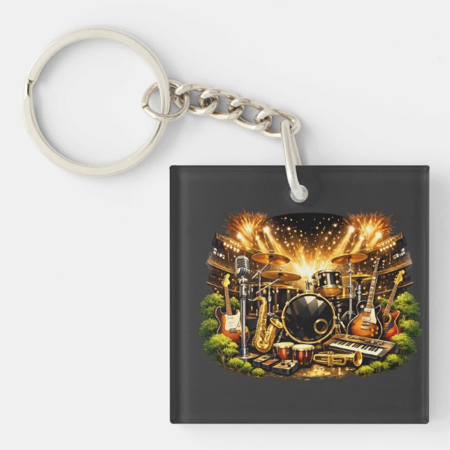 Musical Equipment Key Ring (Front)