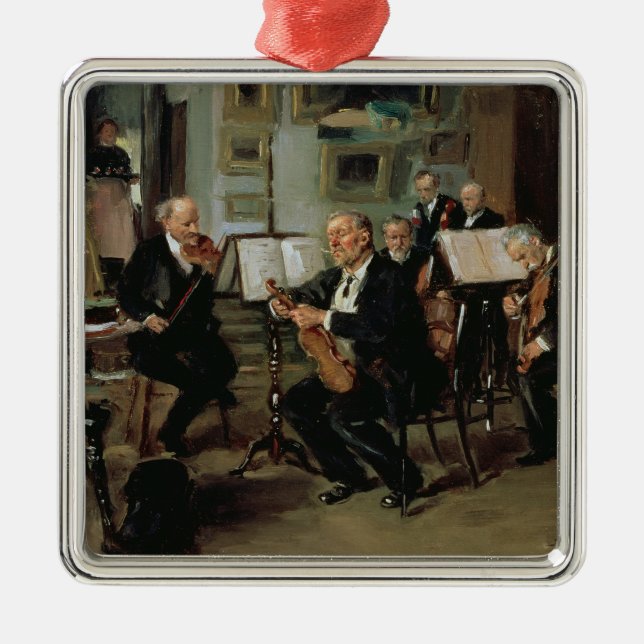 Musical Evening, 1906 Metal Tree Decoration (Front)