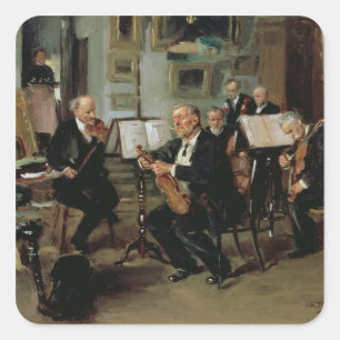 Musical Evening, 1906 Square Sticker