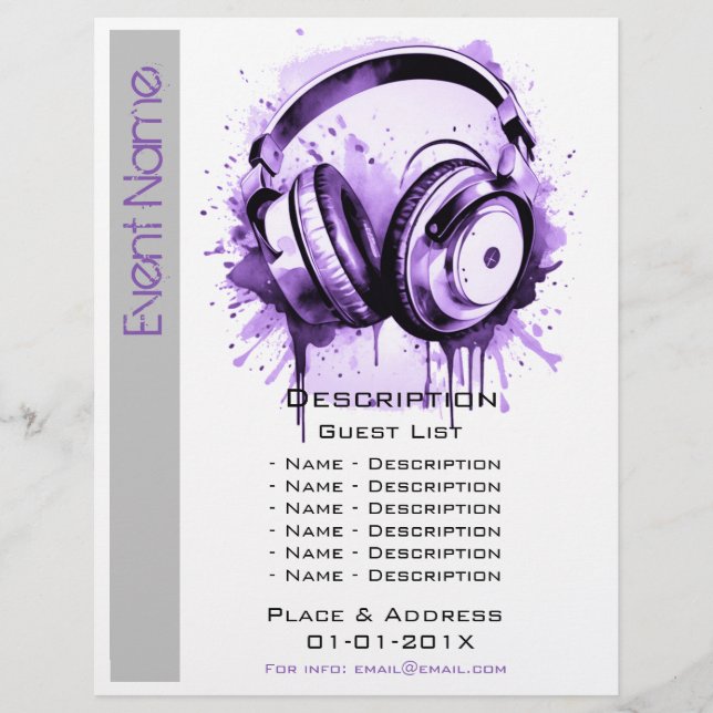 Musical Event Promotion Flyer (Front)