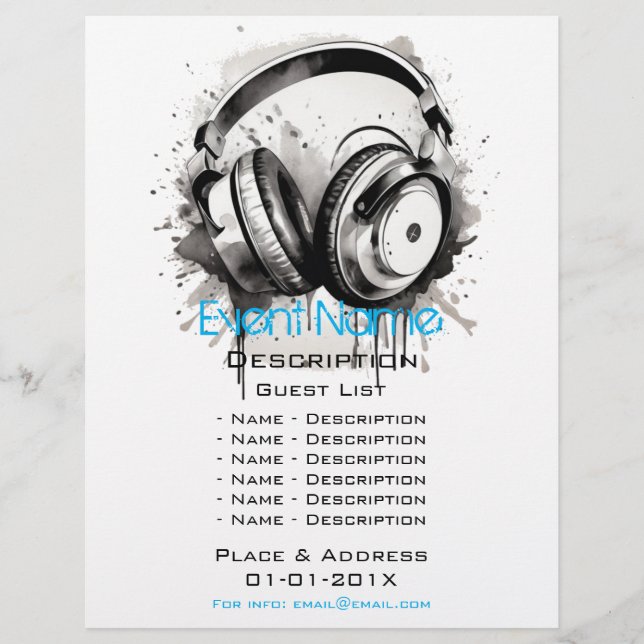 Musical Event Promotion Flyer (Front)